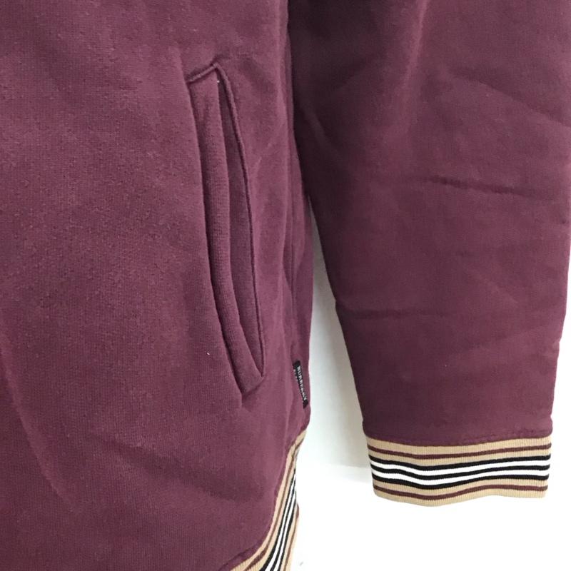 バーバリーブラックレーベル BURBERRY BLACK LABEL ジャケット、上着 ジャンパー、ブルゾン ジップアップジャケット スウェットジャケット カジュアルジャケット アウター 3 ロゴ、文字 紫 / パープル /  メンズ USED 古着 中古 10123822