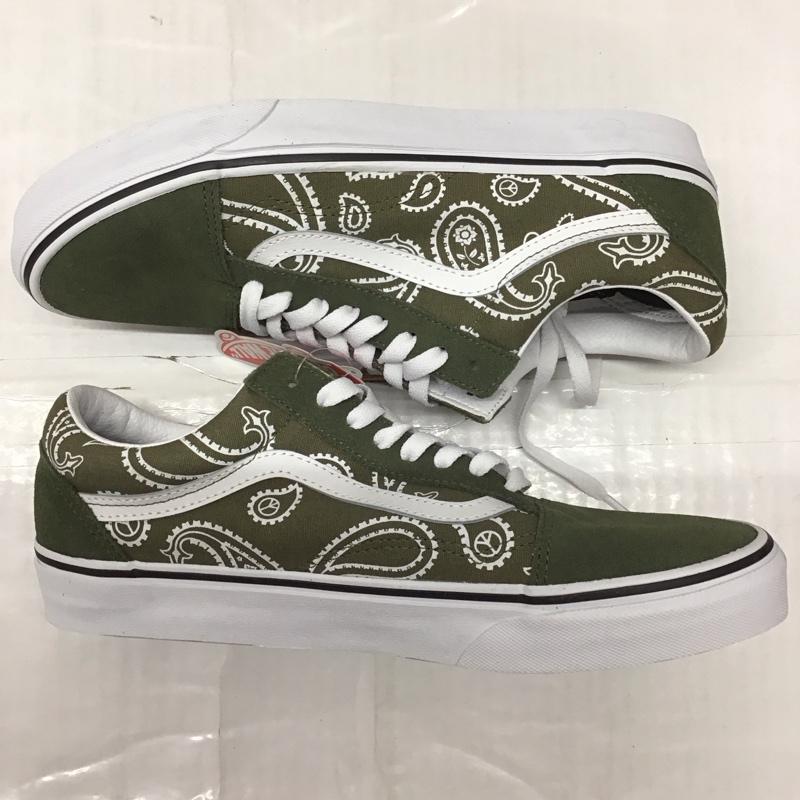 バンズ VANS スニーカー スニーカー 751505 OLD SKOOL 27cm 27.0cm 総柄 カーキ / カーキ /  メンズ USED 古着 中古 10115663