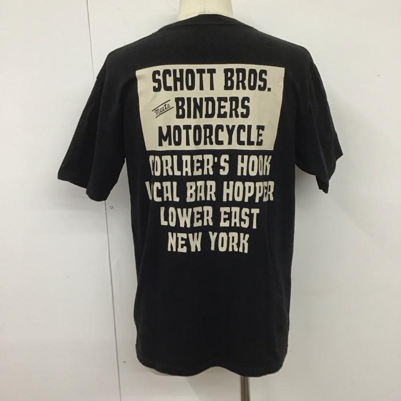 ショット schott Tシャツ 半袖 L プリント 黒 / ブラック /  メンズ USED 古着 中古 10107297