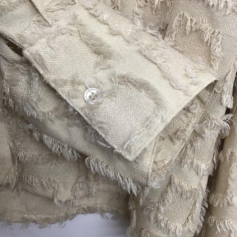 古着 USED シャツ、ブラウス 長袖 AA5744-TP ANDSEARCH M 無地 アイボリー / アイボリー /  レディース USED 古着 中古 10142011