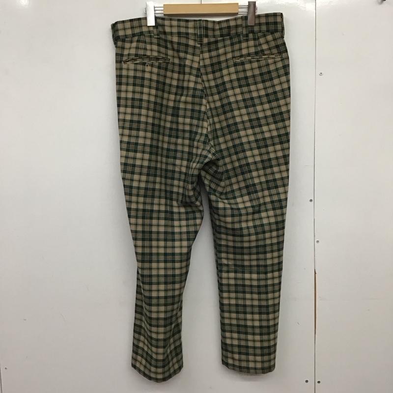 ファーラー FARAH パンツ スラックス スラックスパンツ ワイドパンツ センタータックパンツ 80s M チェック マルチカラー / マルチカラー /  メンズ USED 古着 中古 10149725
