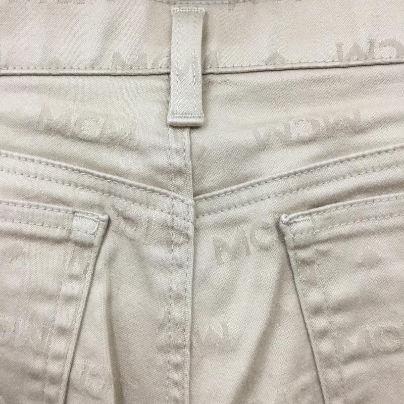エムシーエム MCM パンツ ワークパンツ、ペインターパンツ カジュアルパンツ スリムパンツ ストレートパンツ ストレッチパンツ ロゴ、文字 ベージュ / ベージュ /  メンズ USED 古着 中古 10113377