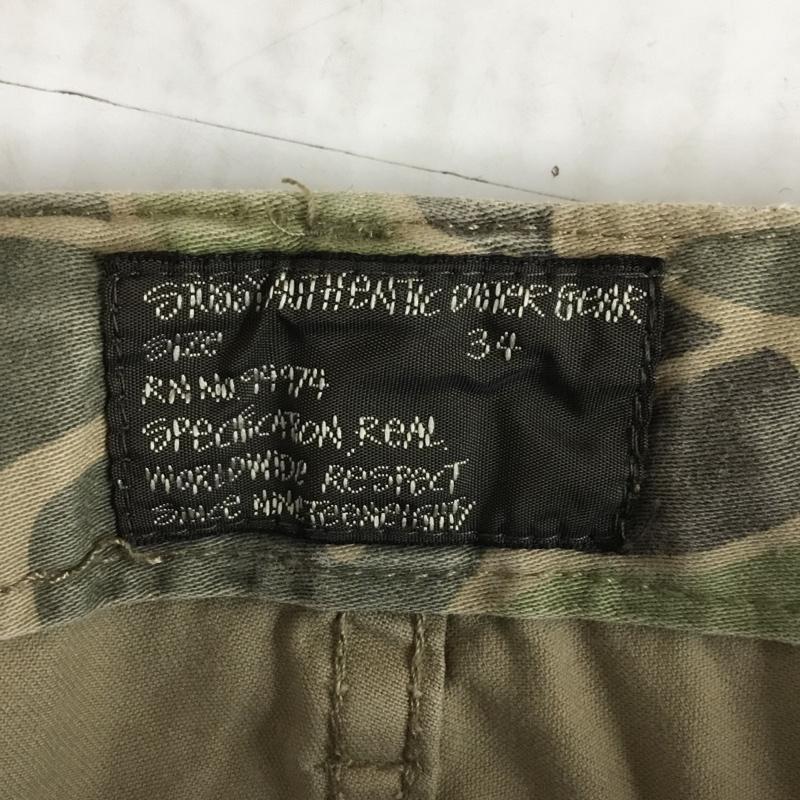 ステューシー STUSSY パンツ ワークパンツ、ペインターパンツ カモフラ 34 カモフラージュ柄・迷彩 マルチカラー / マルチカラー /  メンズ USED 古着 中古 10116134