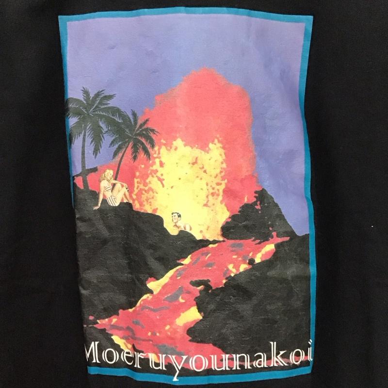 エレファントトライバルファブリックス elephant TRIBAL fabrics Tシャツ 半袖 半袖カットソー プリントTシャツ クルーネックカットソー FREE プリント 黒 / ブラック /  メンズ USED 古着 中古 10146460