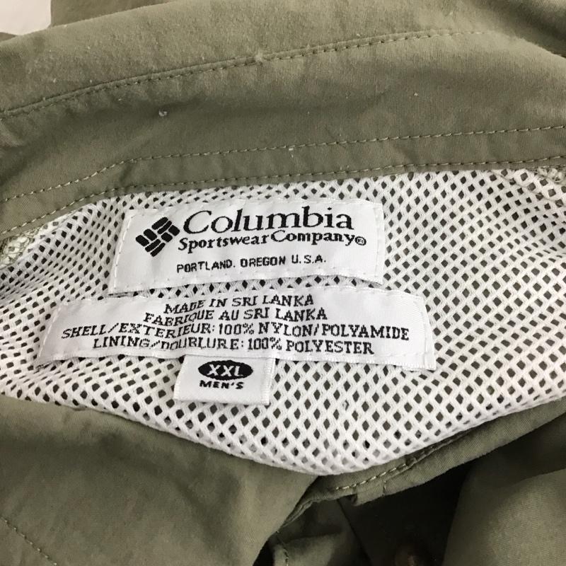コロンビア Columbia シャツ、ブラウス 長袖 XXL 無地 カーキ / カーキ /  メンズ USED 古着 中古 10111684