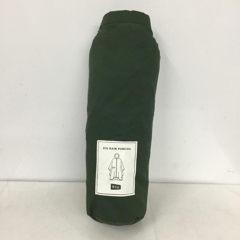 キウ KiU ウェア ウェア RAIN PONCHO SO210721B003 レインポンチョ FREE ロゴ、文字 緑 / グリーン /  メンズ USED 古着 中古 10145481