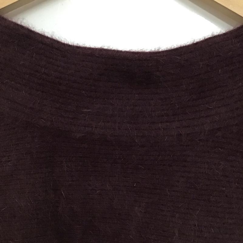 スナイデル SNIDEL ニット、セーター 長袖 長袖ニットカットソー ワイドネック セーター FREE 無地 えんじ / ワインレッド /  レディース USED 古着 中古 10147687