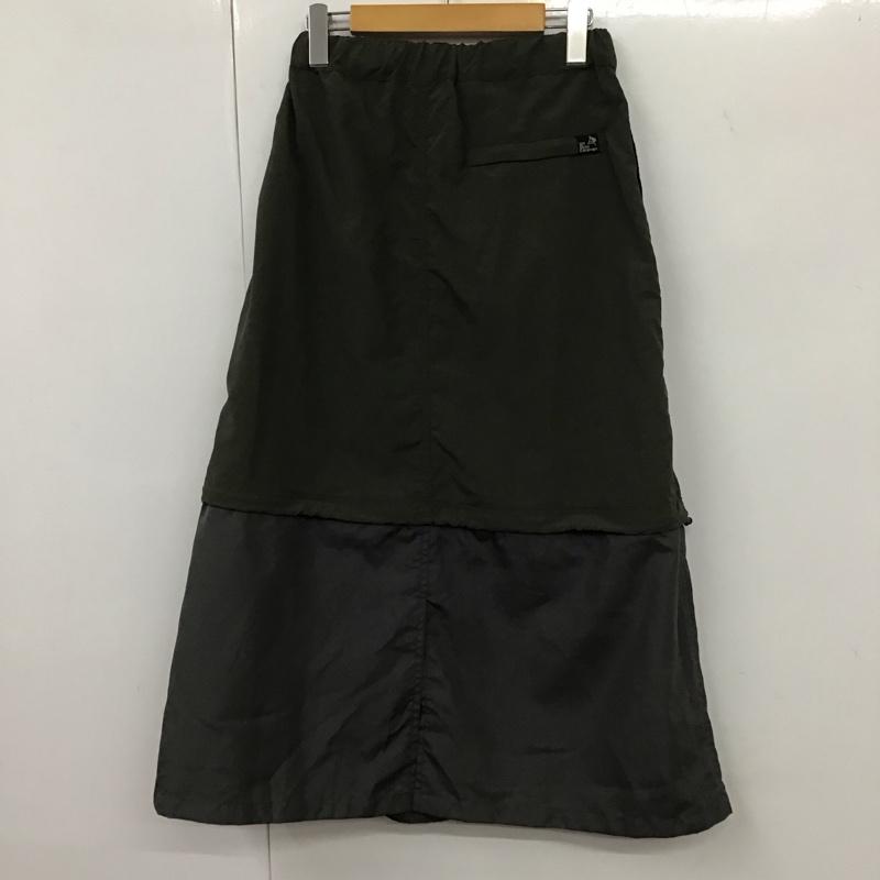 ゴースローキャラバン go slow caravan スカート ロングスカート MEI FREE 無地 カーキ / カーキ /  レディース USED 古着 中古 10131601