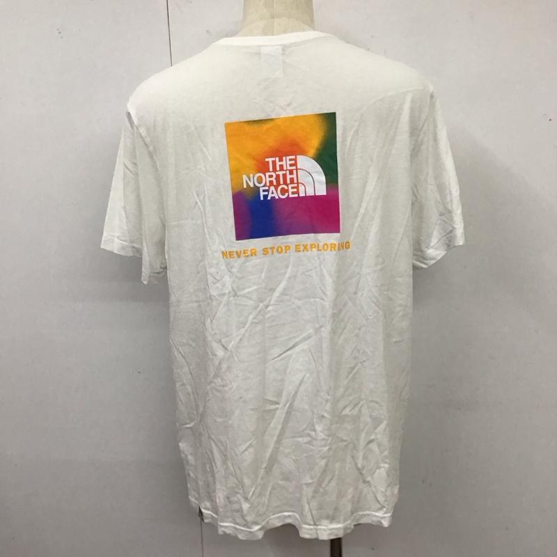 ザノースフェイス THE NORTH FACE Tシャツ 半袖 半袖 XL ロゴ、文字 白 / ホワイト /  メンズ USED 古着 中古 10119691