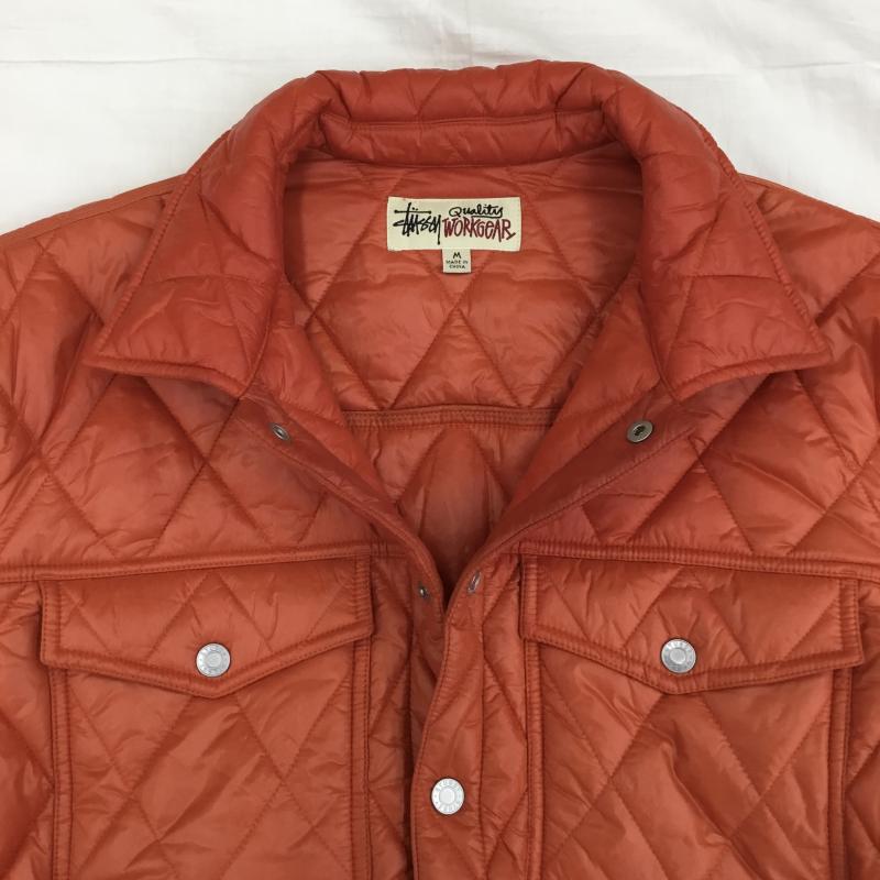 ステューシー STUSSY ジャケット、上着 ジャケット、ブレザー RANCH JACKET QUILTED NYLON M 無地 橙 / オレンジ /  メンズ USED 古着 中古 10138379