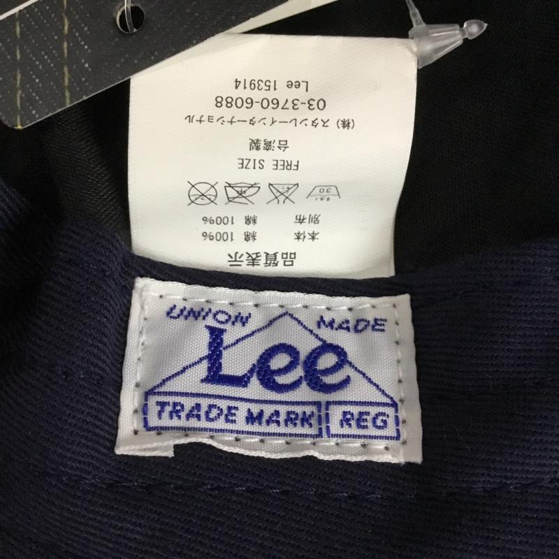 リー Lee 帽子 ハット LEE153914 バケットハット デニム タグ付き FREE ロゴ、文字 紺 / ネイビー /  メンズ USED 古着 中古 10131598