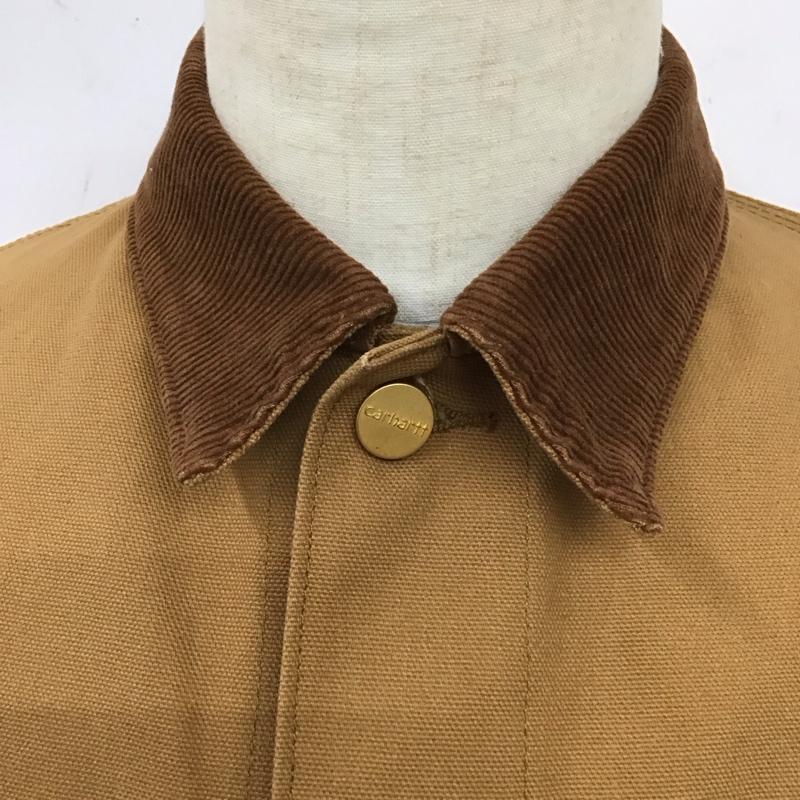 カーハート Carhartt ジャケット、上着 ジャケット、ブレザー カジュアルジャケット カラージャケット ポケットジャケット アウター ロゴ、文字 茶 / ブラウン /  メンズ USED 古着 中古 10116555