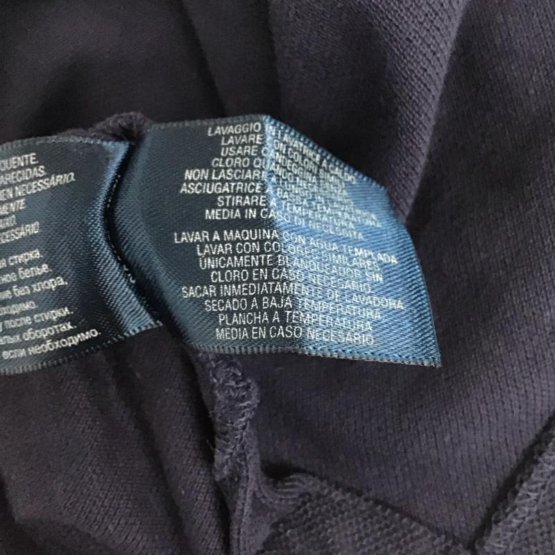 ポロバイラルフローレン Polo by RALPH LAUREN ポロシャツ 半袖 半袖ポロシャツ カラーシャツ 半袖カットソー L ロゴ、文字 紺 / ネイビー /  ボーイズ USED 古着 中古 10139314