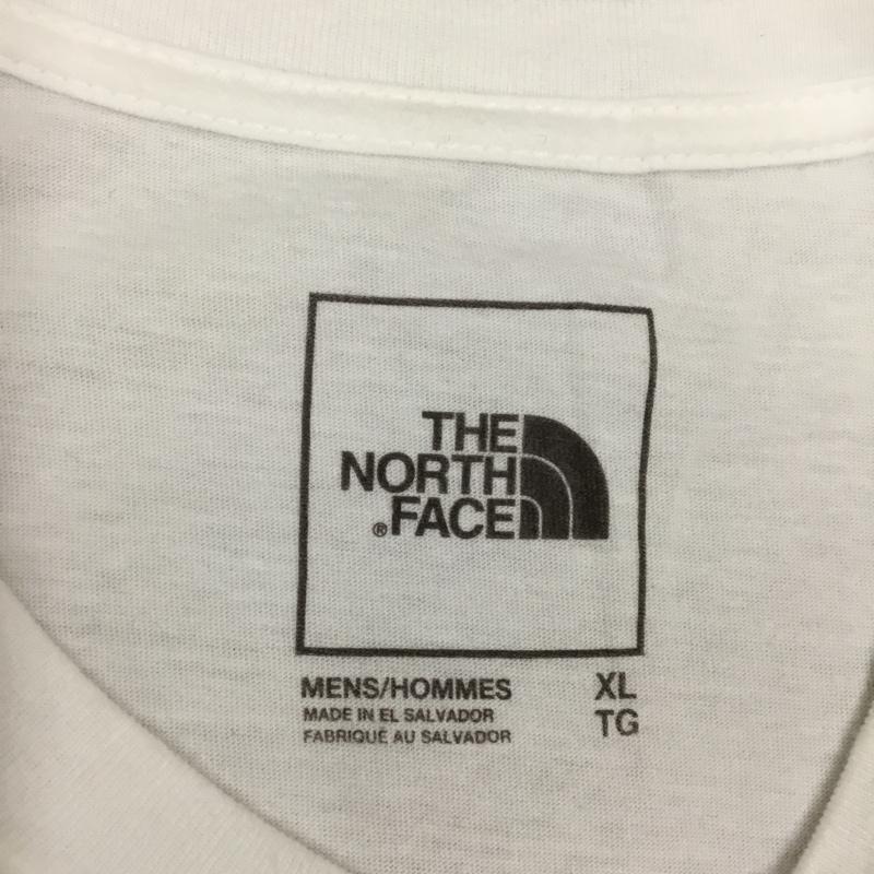 ザノースフェイス THE NORTH FACE Tシャツ 半袖 半袖カットソー プリントTシャツ クルーネックカットソー XL プリント 白 / ホワイト /  メンズ USED 古着 中古 10116692