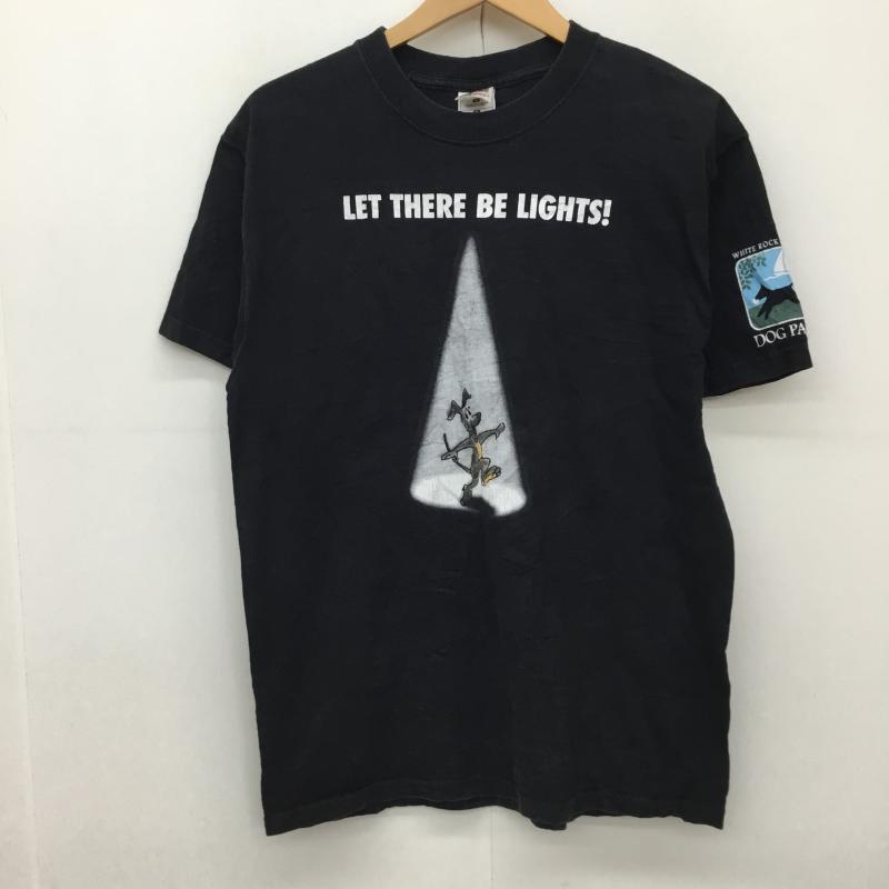 フルーツオブザルーム FRUIT OF THE LOOM Tシャツ 半袖 90’s M プリント X キャラクター 黒 / ブラック /  メンズ USED 古着 中古 10133844