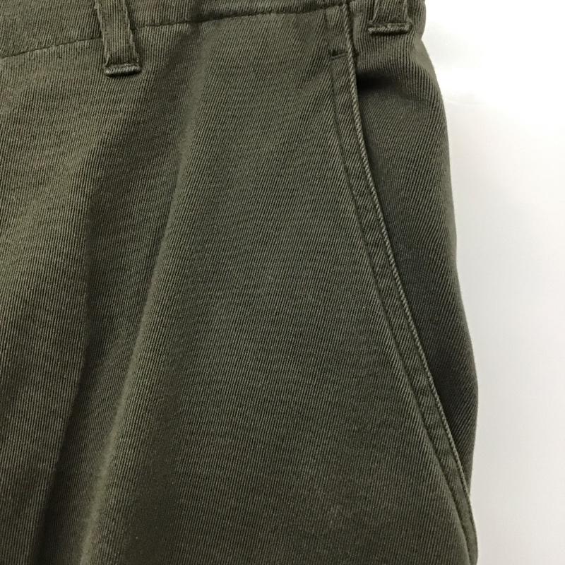 エディーバウアー Eddie Bauer パンツ スラックス カジュアルパンツ ワイドパンツ ストレートパンツ スラックス 00s 32インチ 無地 カーキ / カーキ /  メンズ USED 古着 中古 10107015