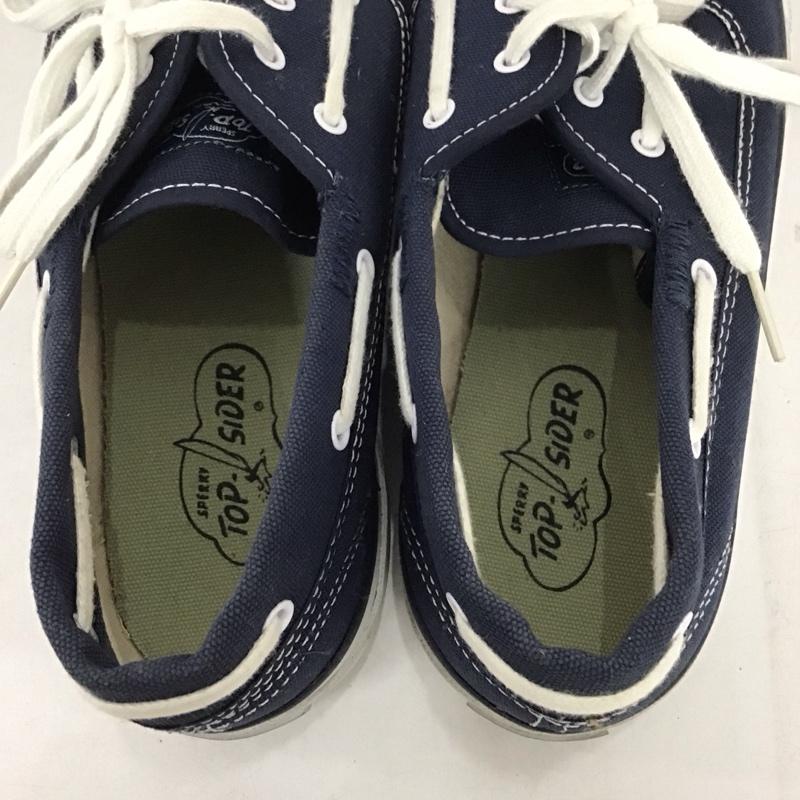 スペリー トップサイダー Sperry Top-Sider カジュアルシューズ カジュアルシューズ 13525763 デッキシューズ 8M 無地 紺 / ネイビー / X 白 / ホワイト /  メンズ USED 古着 中古 10132456