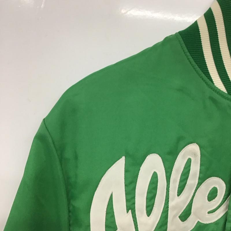 古着 USED ジャケット、上着 ジャンパー、ブルゾン スタジャン M ロゴ、文字 緑 / グリーン /  メンズ USED 古着 中古 10137984