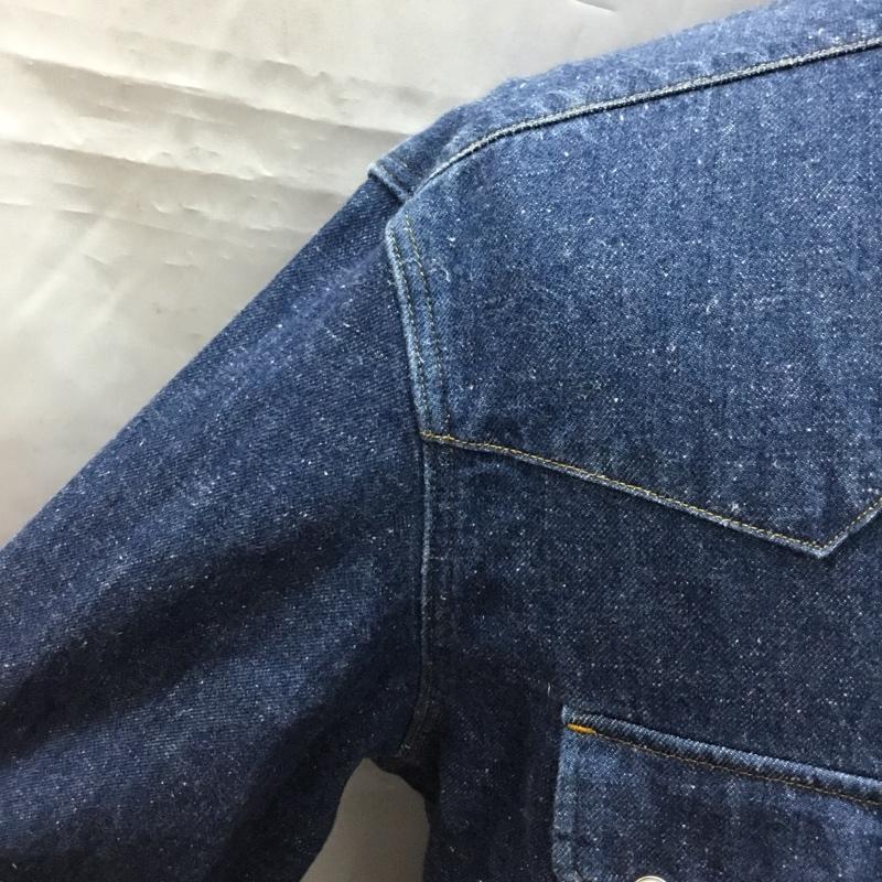 リーバイス Levi s シャツ、ブラウス 長袖 デニムシャツ M 無地 インディゴ / インディゴ /  メンズ USED 古着 中古 10108919