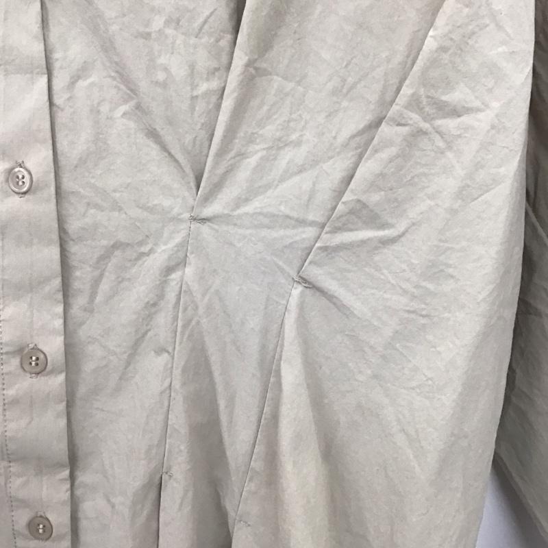 ムルーア MURUA シャツ、ブラウス 長袖 012010400601 ウエストシェイプオーバーシャツ FREE 無地 ベージュ / ベージュ /  レディース USED 古着 中古 10146772