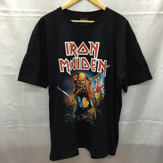古着 USED Tシャツ 半袖 半袖カットソー プリントTシャツ クルーネックカットソー バンドTシャツ XL プリント 黒 / ブラック /  メンズ USED 古着 中古 10108353