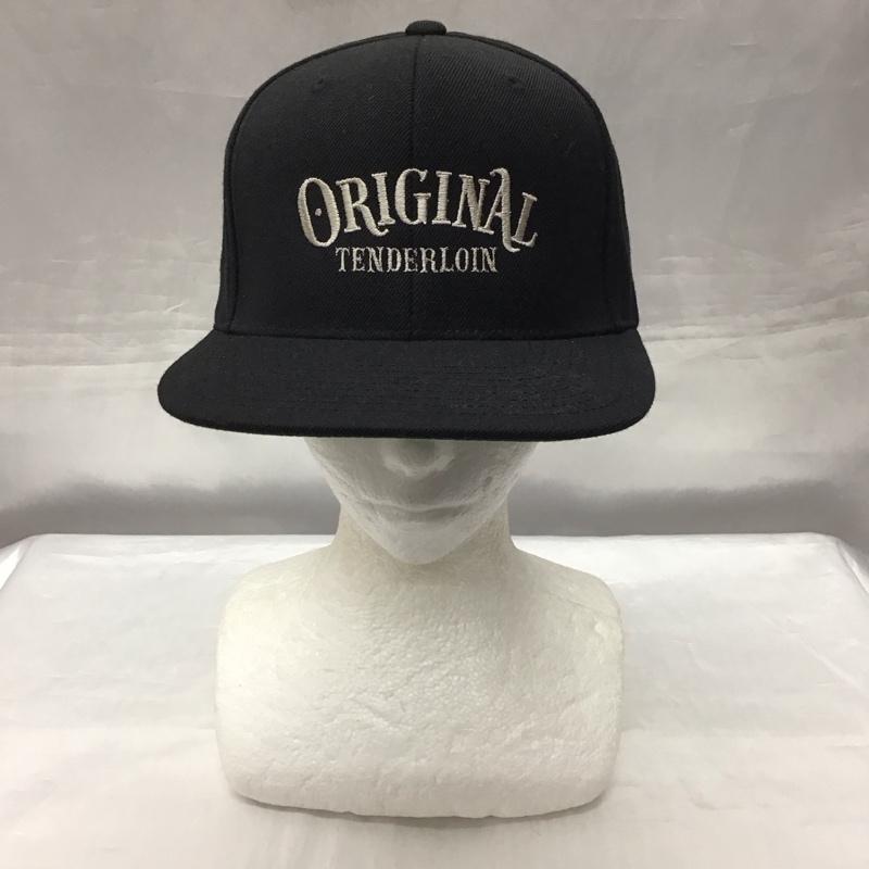 テンダーロイン TENDERLOIN 帽子 キャップ ロゴ、文字 黒 / ブラック /  メンズ USED 古着 中古 10121080