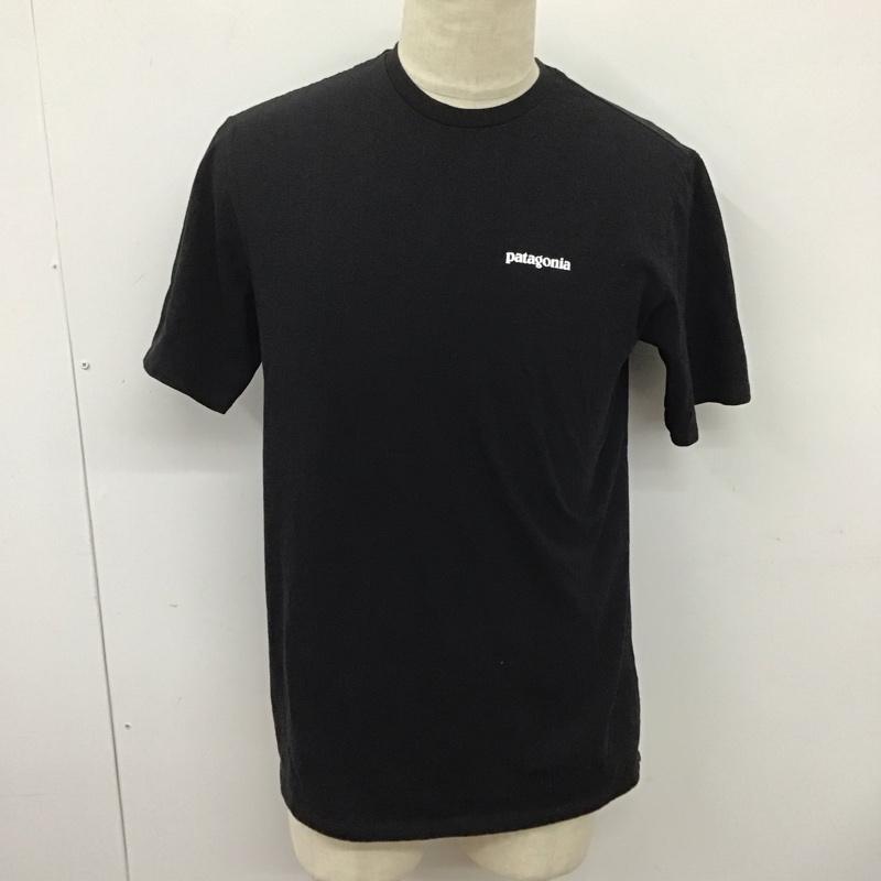 パタゴニア patagonia Tシャツ 半袖 半袖カットソー プリントTシャツ クルーネックカットソー S ロゴ、文字 黒 / ブラック /  メンズ USED 古着 中古 10127639