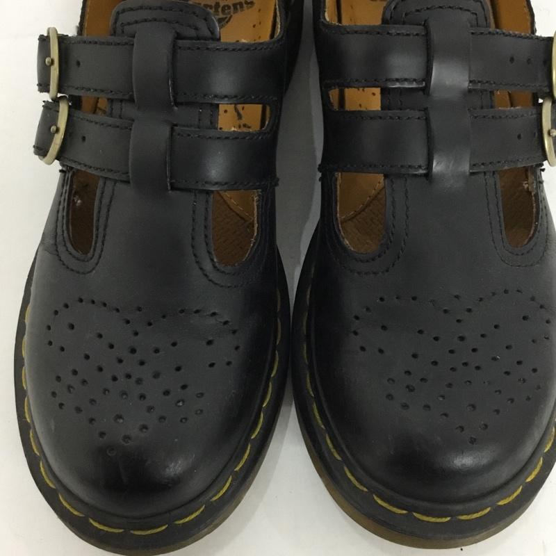 ドクターマーチン Dr.Martens 革靴 革靴 AW004 メダリオン メリージェーン ストラップ UK4 US：6  黒 / ブラック /  レディース USED 古着 中古 10124862