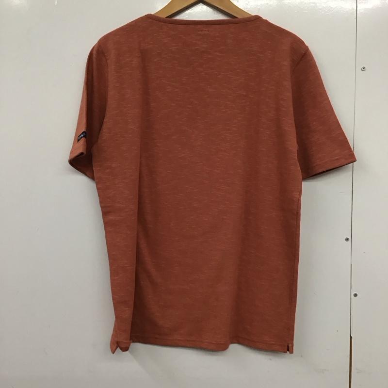 ティージー Tieasy Tシャツ 半袖 半袖カットソー プリントTシャツ クルーネックカットソー 4 無地 橙 / オレンジ /  メンズ USED 古着 中古 10132749