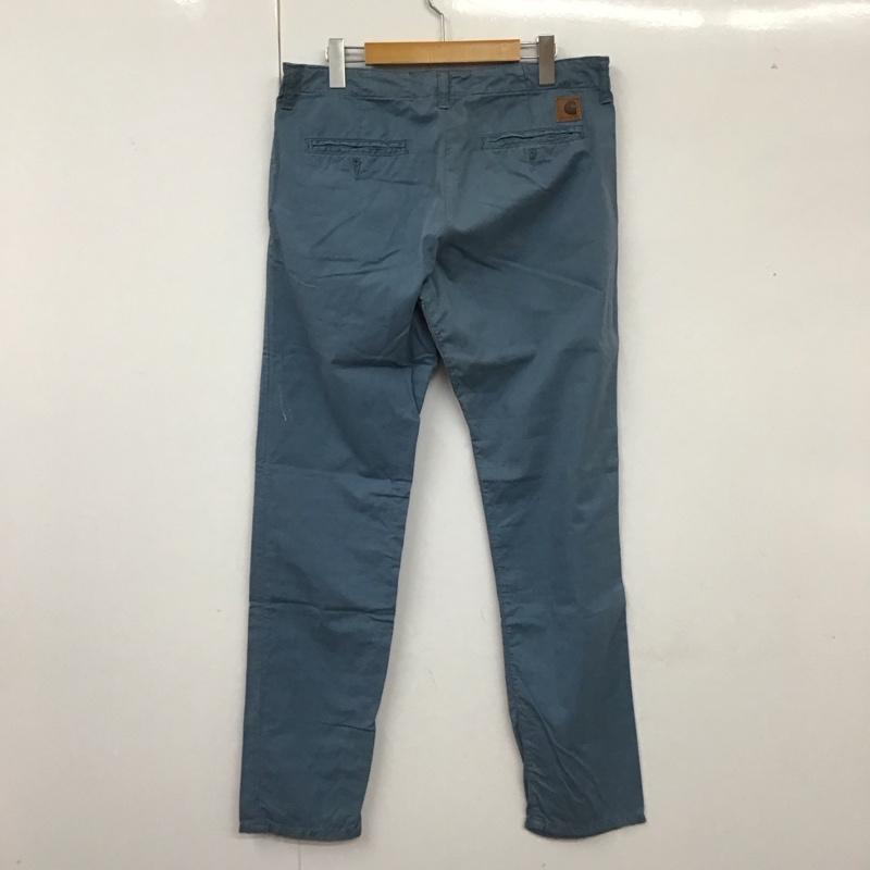 カーハート Carhartt パンツ デニム、ジーンズ チノパン カジュアルパンツ ワイドパンツ ストレートパンツ 32インチ 無地 青 / ブルー /  メンズ USED 古着 中古 10112746