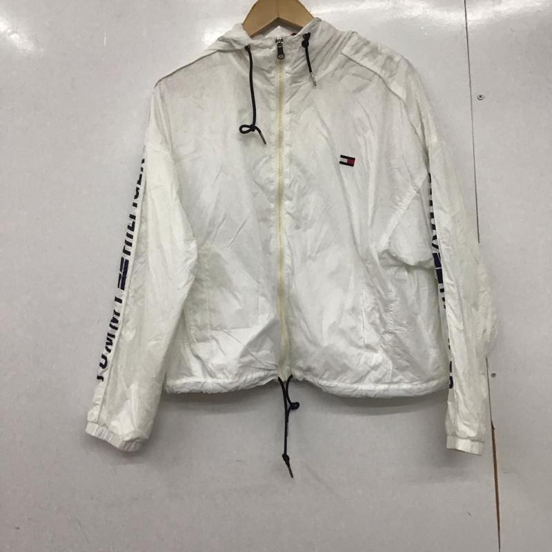 トミーヒルフィガー TOMMY HILFIGER ジャケット、上着 ジャンパー、ブルゾン ナイロンジャケット RM876A2909 M ロゴ、文字 X プリント 白 / ホワイト /  メンズ USED 古着 中古 10146790