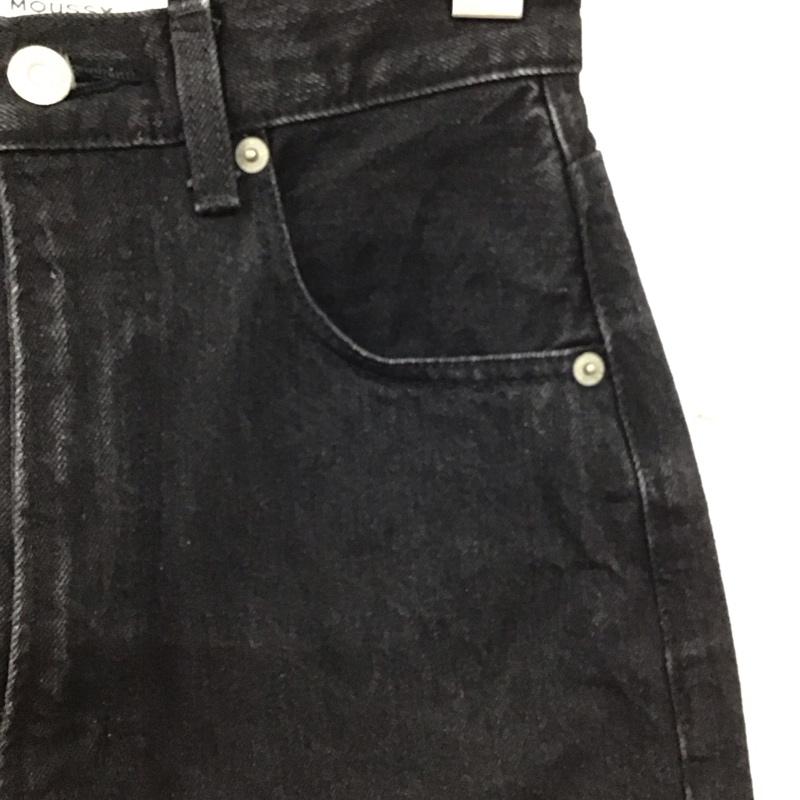 マウジー MOUSSY パンツ デニム、ジーンズ 010faa11-5430 ストレートパンツ 無地 黒 / ブラック /  レディース USED 古着 中古 10149550
