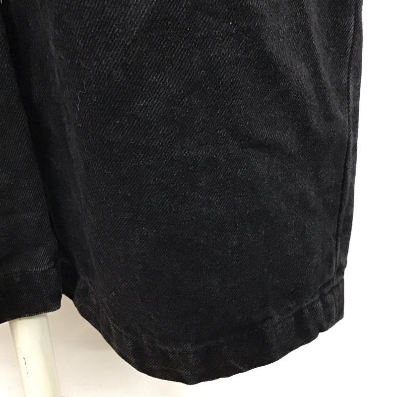 フリークスストア FREAK S STORE パンツ デニム、ジーンズ デニムパンツ ストレートパンツ ワイドパンツ カジュアルパンツ M 無地 黒 / ブラック /  レディース USED 古着 中古 10114474