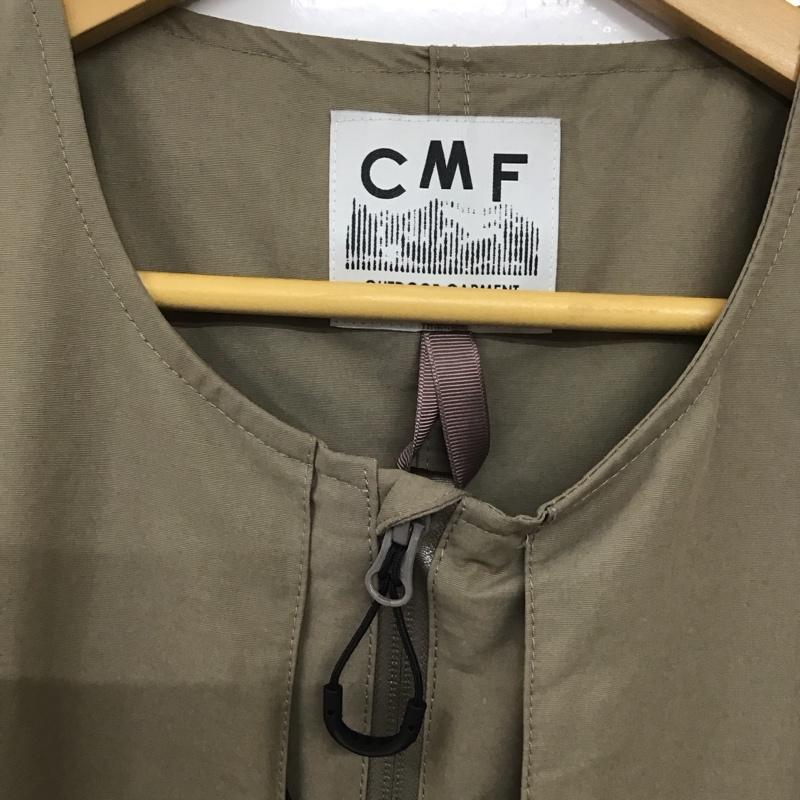 シーエムエフアウトドアガーメント CMF OUTDOOR GARMENT ベスト ベスト ジップアップベスト ダウンベスト ノースリーブ M 無地 カーキ / カーキ /  メンズ USED 古着 中古 10133073