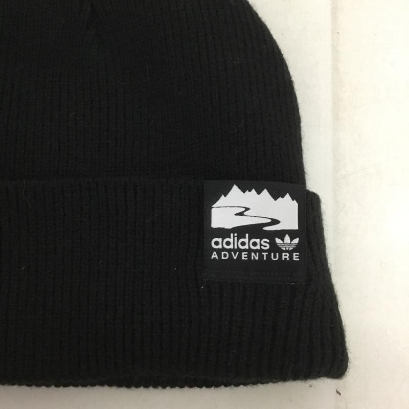 アディダス adidas 帽子 ニット帽 H25262 ADV BEANIE FREE ロゴ、文字 黒 / ブラック /  メンズ USED 古着 中古 10134289