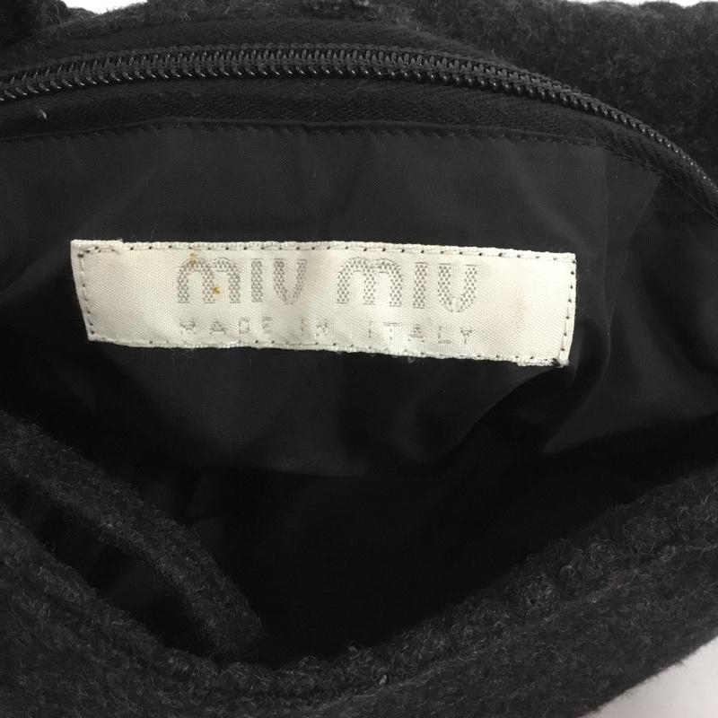ミュウミュウ miu miu ハンドバッグ ハンドバッグ 90年代 2000年代 無地 黒 / ブラック /  レディース USED 古着 中古 10138494