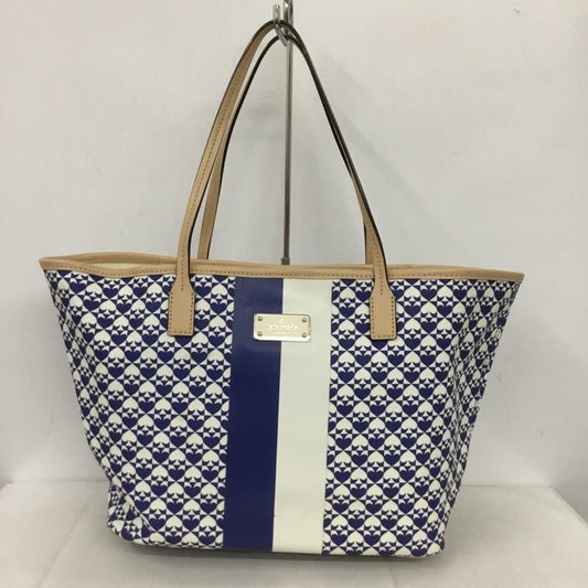 ケイトスペード Kate Spade トートバッグ トートバッグ スペード柄 総柄 白 / ホワイト / X 青 / ブルー /  レディース USED 古着 中古 10140046