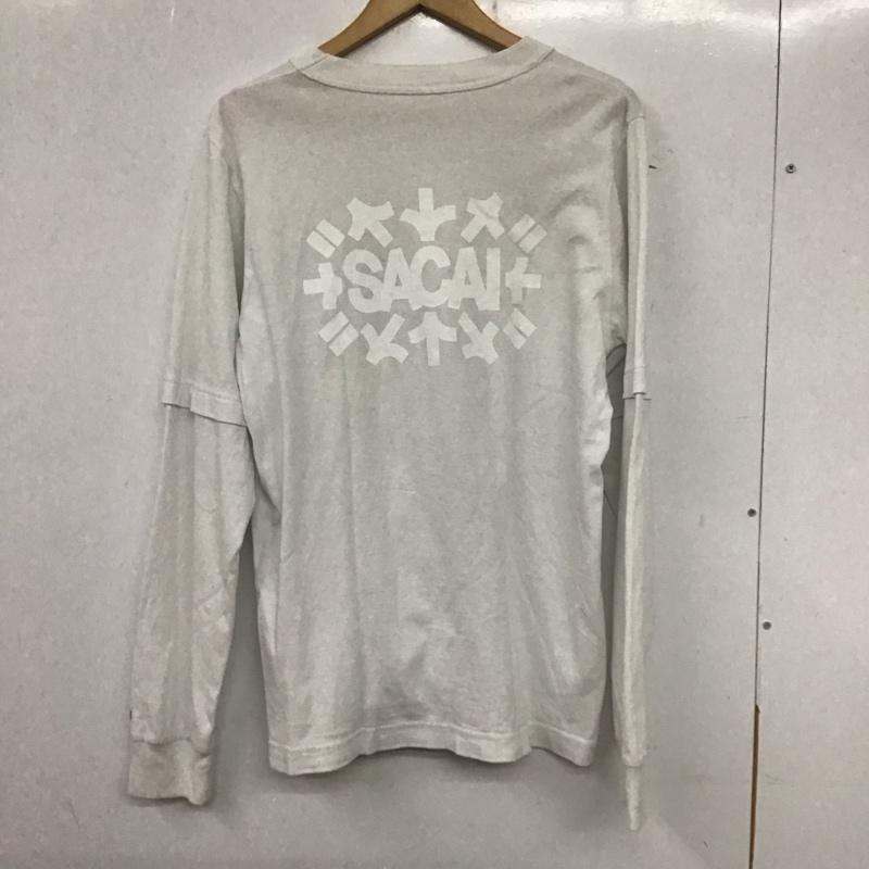 サカイ Sacai カットソー 長袖 23-0625s EricHaze カットソー 長袖Tシャツ プリントTシャツ 2 プリント 白 / ホワイト /  メンズ USED 古着 中古 10140311