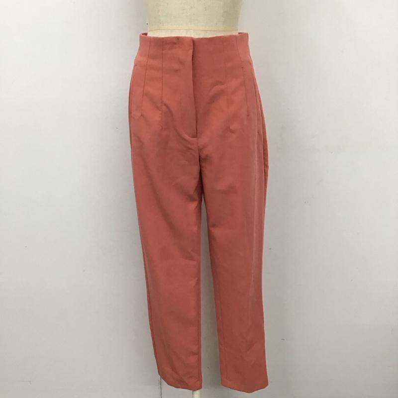 ザラ ZARA パンツ スラックス スラックス ストレートパンツ スリムパンツ S 無地 桃 / ピンク /  レディース USED 古着 中古 10114476