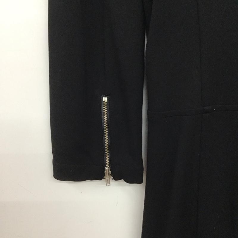 ソブ SOV. コート コート一般 0501-640-183 ライダースコートワンピ 2WAY ワンピース 38 無地 黒 / ブラック /  レディース USED 古着 中古 10144375