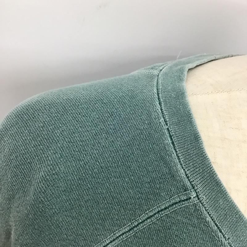 古着 USED トレーナー 長袖 長袖トレーナー スウェット クルーネック プルオーバー M ロゴ、文字 緑 / グリーン /  メンズ USED 古着 中古 10125042
