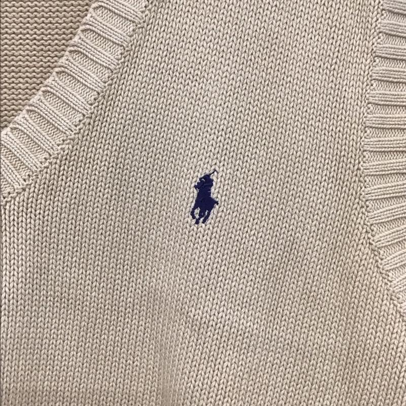 ポロバイラルフローレン Polo by RALPH LAUREN ベスト ベスト ニットベスト M 無地 ベージュ / ベージュ /  メンズ USED 古着 中古 10134518