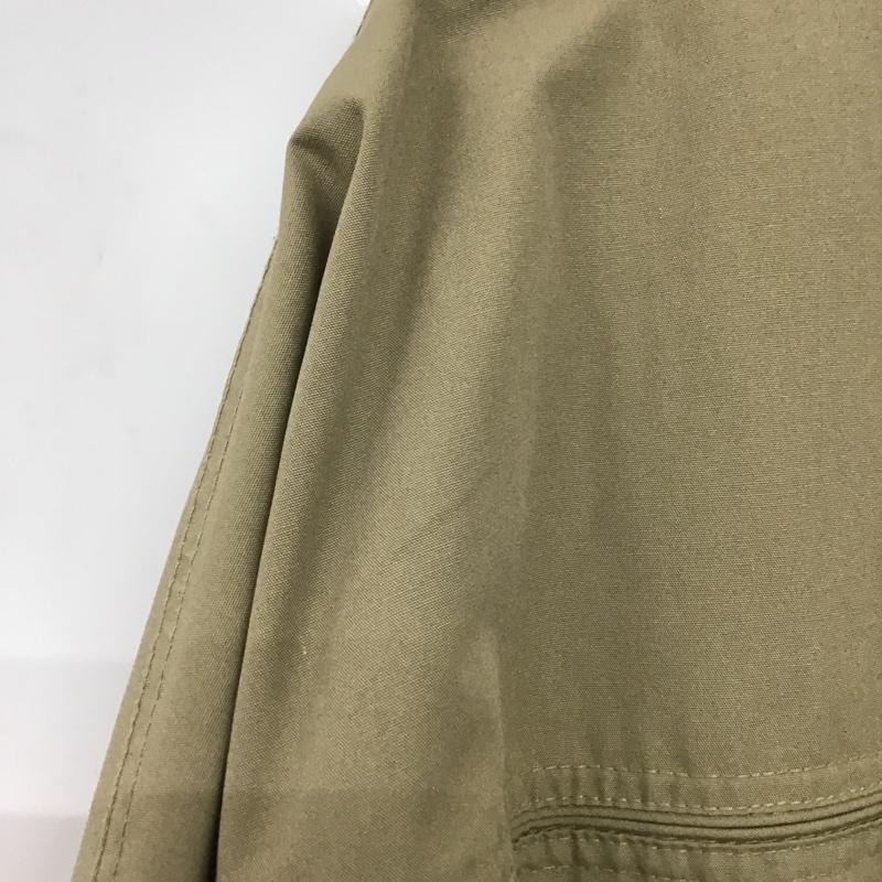 古着 USED ジャケット、上着 ジャンパー、ブルゾン ジップアップジャケット アウター ノーカラージャケット 無地 ベージュ / ベージュ /  メンズ USED 古着 中古 10144737