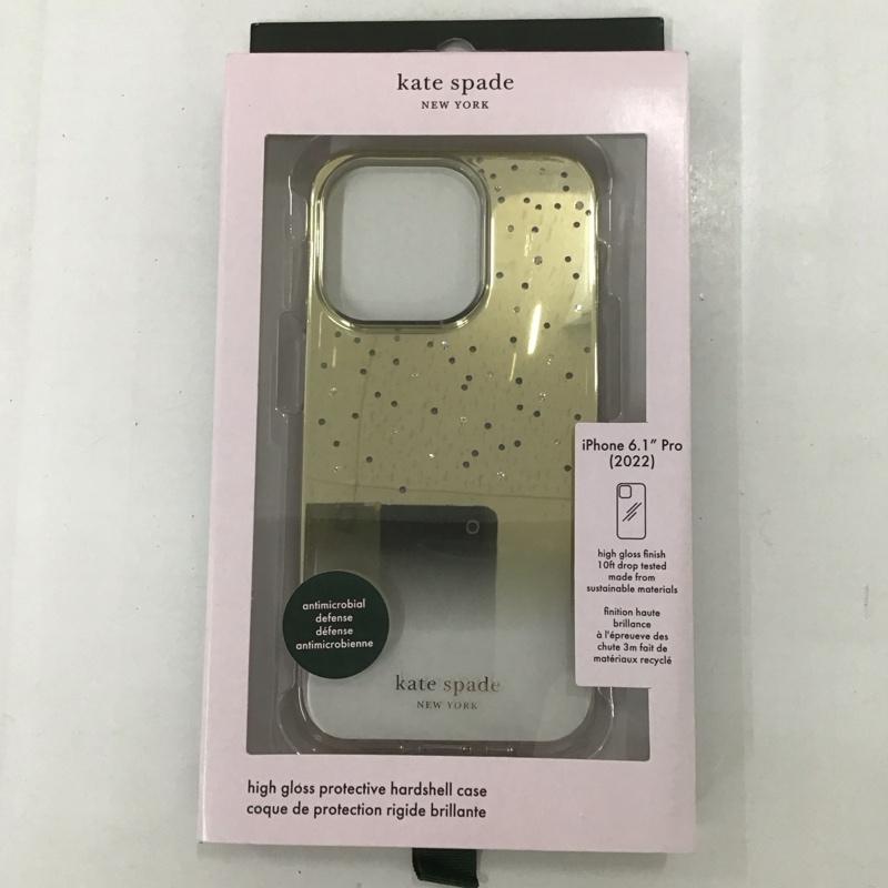 ケイトスペード Kate Spade ファッション小物 ファッション小物 KSIPH-227-MOGLD iPhone14 Pro Gold Metallic Ombre iPhoneケース ロゴ、文字 金 / ゴールド /  レディース USED 古着 中古 10124298