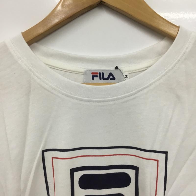 フィラ FILA Tシャツ 半袖 FH7494 クルーネック タグ付き M ロゴ、文字 白 / ホワイト /  メンズ USED 古着 中古 10133039