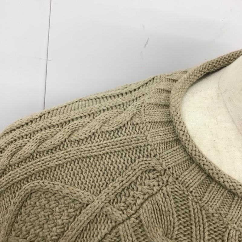 エルエルビーン L.L.Bean ニット、セーター 長袖 長袖ニットカットソー ニット セーター クルーネックニット M  ベージュ / ベージュ /  メンズ USED 古着 中古 10113613