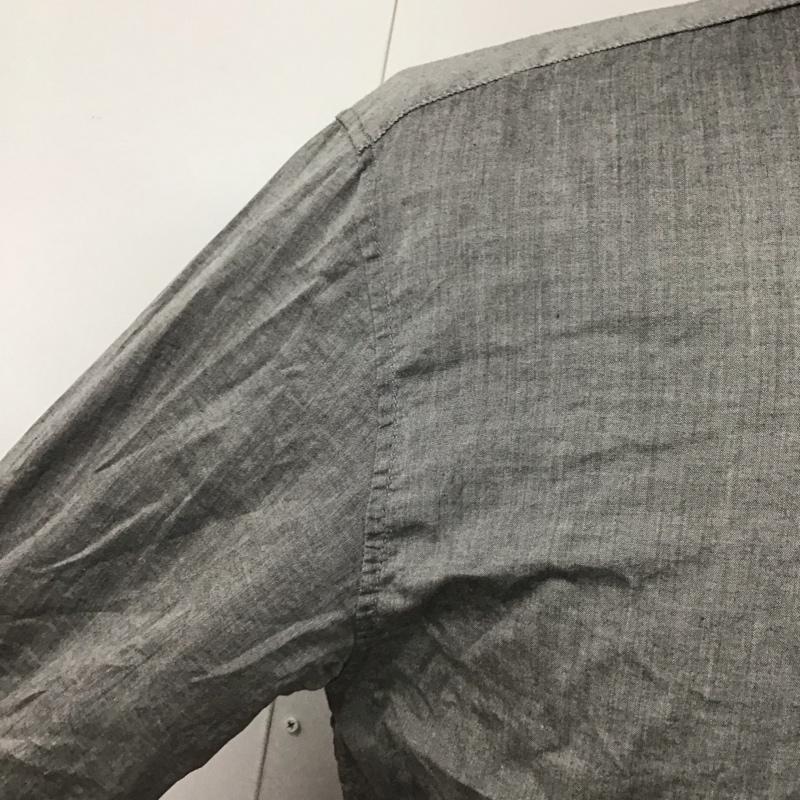 フランシストモークス FranCisT_MOR.K.S. シャツ、ブラウス 長袖 長袖シャツ カラーシャツ 長袖カットソー 3 ロゴ、文字 灰 / グレー /  メンズ USED 古着 中古 10111734