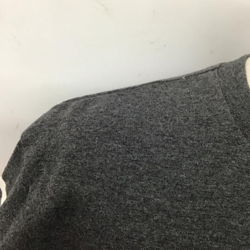 ザノースフェイス THE NORTH FACE Tシャツ 半袖 nt31950 半袖Tシャツ ボーダーTシャツ 半袖カットソー XL ロゴ、文字 白 / ホワイト / X 灰 / グレー /  メンズ USED 古着 中古 10127324