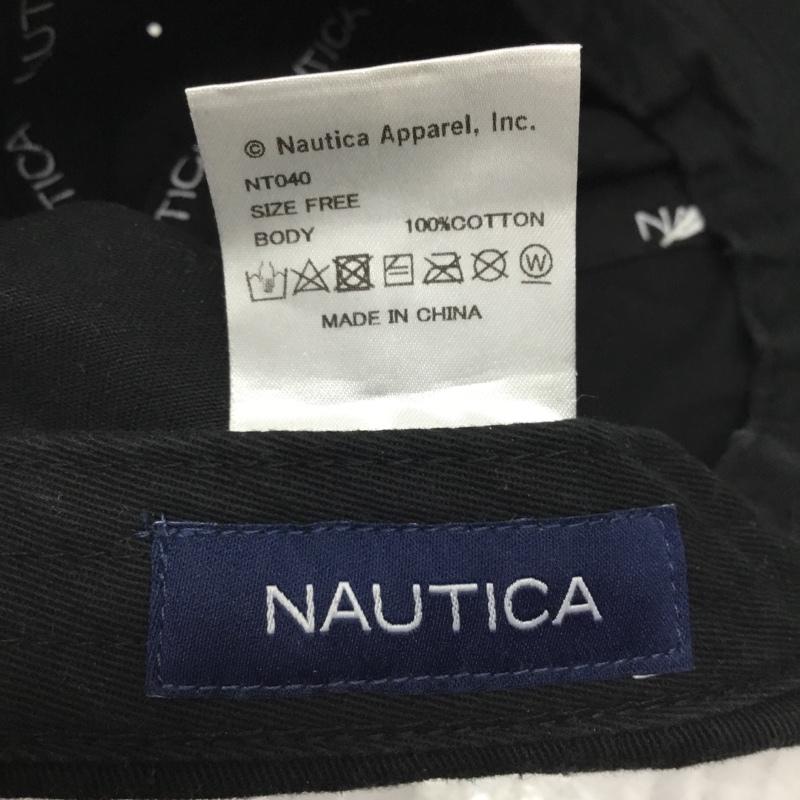 ノーティカ NAUTICA 帽子 キャップ 6パネルキャップ コットン ロゴ、文字 黒 / ブラック /  メンズ USED 古着 中古 10107912