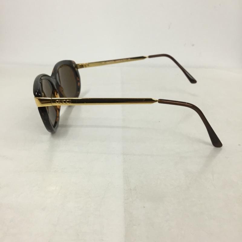 グッチ GUCCI めがね・サングラス サングラス 135 GG ロゴ、文字 茶 / ブラウン / X 金 / ゴールド /  レディース USED 古着 中古 10142809